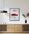 Pôster Ferrari Testarossa 512 TR