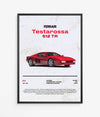 Pôster Ferrari Testarossa 512 TR