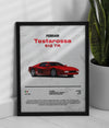 Pôster Ferrari Testarossa 512 TR